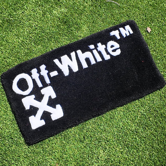 Off-White Desk Rug