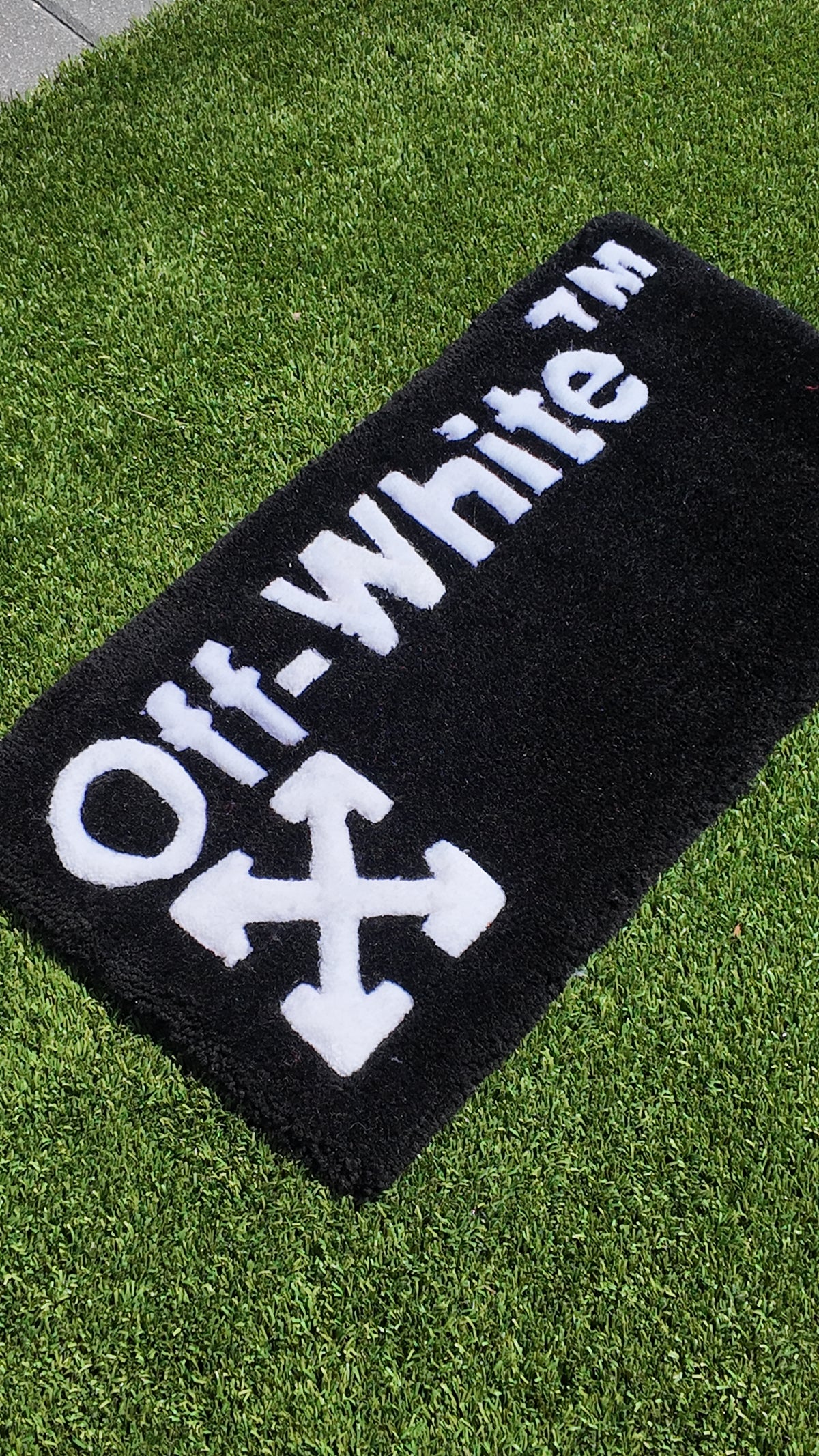 Off-White Desk Rug